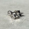 0.54ct Diamond Platinum Earrings (Side)