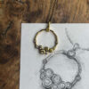 0.58ct Yellow Sapphire Bamboo Bubble 18ct Yellow Gold Necklace Design