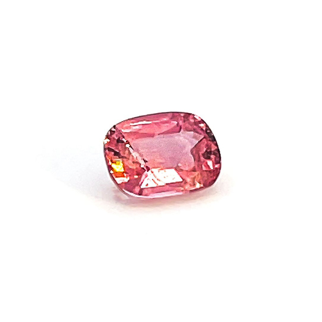 0.78ct Rectangle Cushion Padparadscha Pinkish Orange Sapphire Loose Gemstone