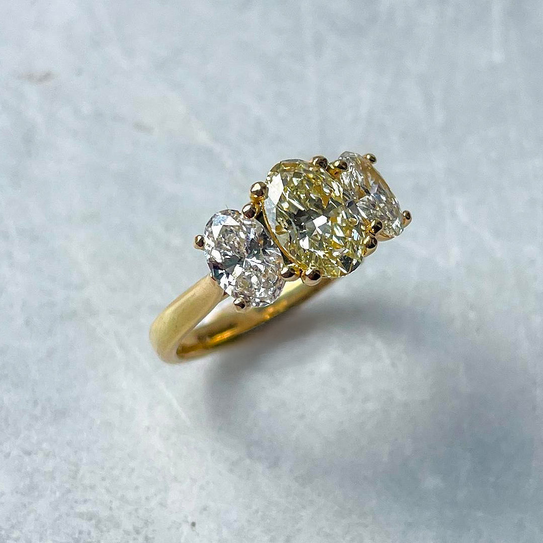 1.19ct 'Catherine' 1.19ct Oval Diamond 18ct Yellow Gold Ring