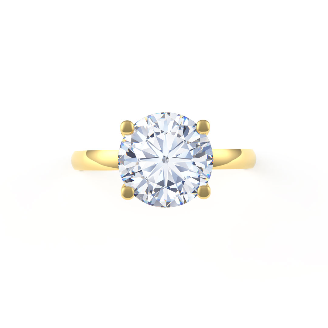 1.50ct Lara Round Brilliant Cut Diamond Solitaire 18ct Yellow Gold Engagement Ring