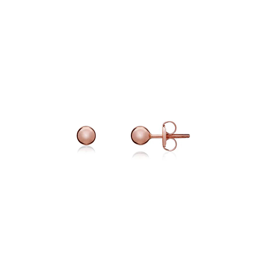 3mm 9ct Rose Gold Polished Ball Stud Earrings