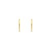 48mm 18ct Yellow Gold Plain Tube Round Hoop Earrings (Side)