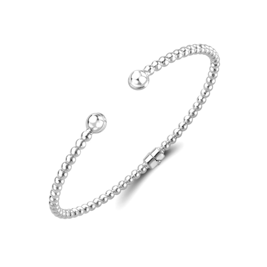 9ct White Gold Torque Bangle