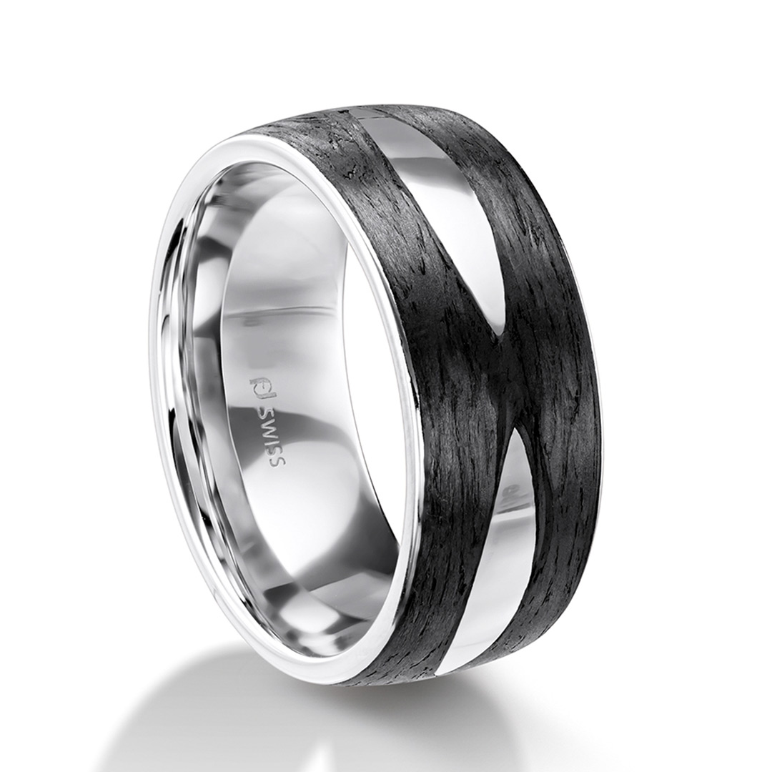 Furrer Jacot Carbon Palladium Wedding Ring (71-29150-0-0)