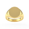 Oval Plate 9ct Yellow Gold Signet Ring