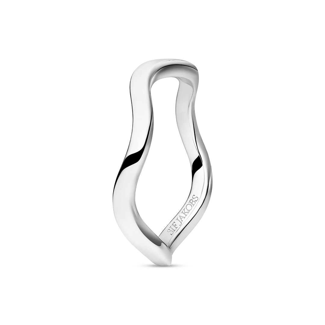 Sif Jakobs Ellera Waves Pianura Ring Rhodium