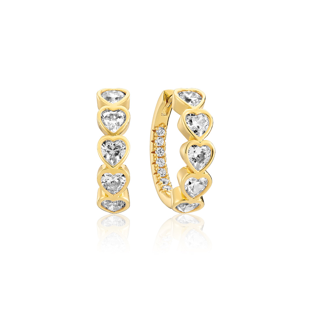 Sif Jakobs Oreringe Amorino Creolo Earrings 18ct Yellow Gold
