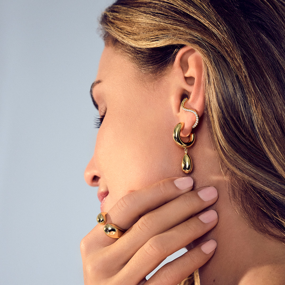Sif Jakobs Oreringe Goccia Pendolo Pianura Earrings