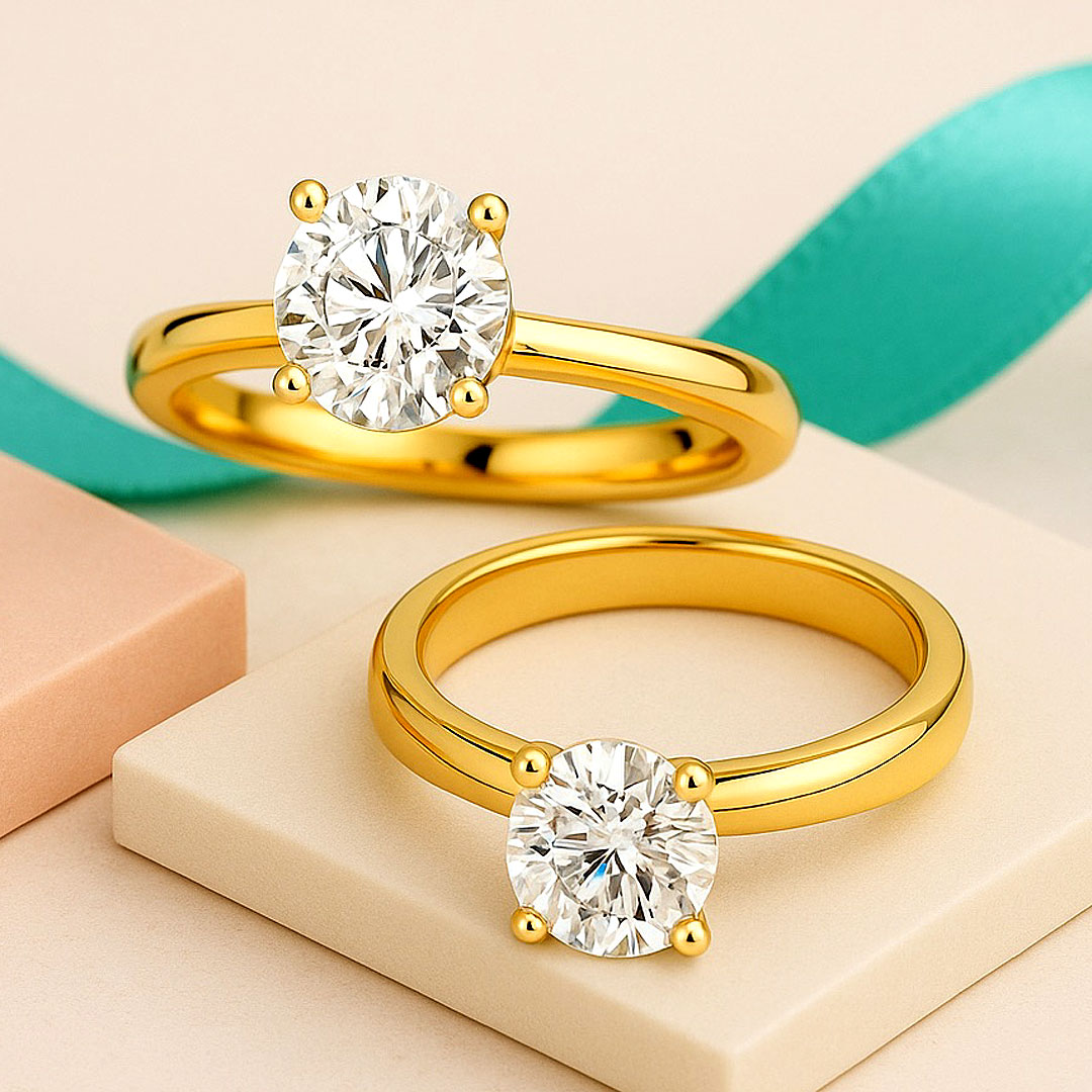 Yellow Gold Solitaire Engagement Rings